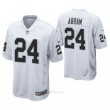 Camiseta NFL Game Hombre Oakland Raiders Johnathan Abram Blanco