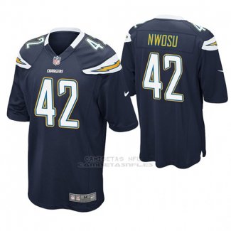 Camiseta NFL Game Hombre San Diego Chargers Uchenna Nwosu Azul