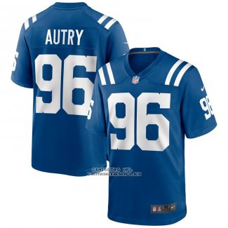 Camiseta NFL Game Indianapolis Colts Denico Autry Azul