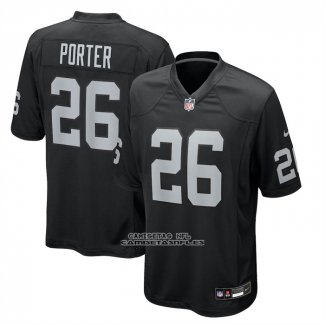 Camiseta NFL Game Las Vegas Raiders Darien Porter Negro
