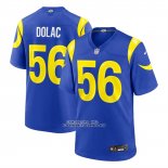 Camiseta NFL Game Los Angeles Rams Shaun Dolac Azul Camiseta NFL Game Los Angeles Rams Shaun Dolac Azul