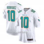 Camiseta NFL Game Miami Dolphins Jacob Rodriguez Blanco Camiseta NFL Game Miami Dolphins Jacob Rodriguez Blanco