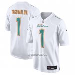 Camiseta NFL Game Miami Dolphins Tua Tagovailoa Fashion Blanco