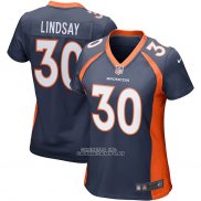 Camiseta NFL Game Mujer Denver Broncos Phillip Lindsay Azul