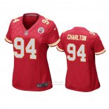 Camiseta NFL Game Mujer Kansas City Chiefs Taco Charlton Rojo