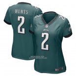 Camiseta NFL Game Mujer Philadelphia Eagles Jalen Hurts Verde