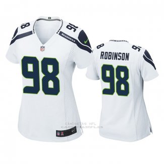 Camiseta NFL Game Mujer Seattle Seahawks Alton Robinson Blanco