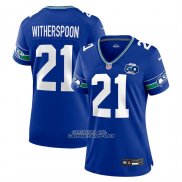 Camiseta NFL Game Mujer Seattle Seahawks Devon Witherspoon 2nd Alternate 50th Season Royal
