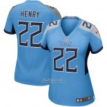 Camiseta NFL Game Mujer Tennessee Titans Derrick Henry Azul2