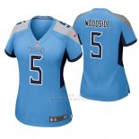 Camiseta NFL Game Mujer Tennessee Titans Logan Woodside Azul Luminoso