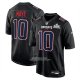 Camiseta NFL Game New England Patriots Drake Maye Super Bowl LX Patch Negro