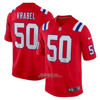 Camiseta NFL Game New England Patriots Mike Vrabel Retired Alterno Rojo