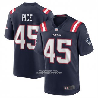 Camiseta NFL Game New England Patriots Monty Rice Azul
