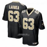 Camiseta NFL Game New Orleans Saints Sataoa Laumea Negro Camiseta NFL Game New Orleans Saints Sataoa Laumea Negro