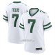 Camiseta NFL Game New York Jets Justin Fields Legacy Blanco