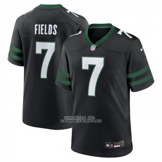 Camiseta NFL Game New York Jets Justin Fields Negro