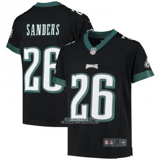 Camiseta NFL Game Nino Philadelphia Eagles Miles Sanders 2020 Negro