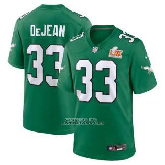 Camiseta NFL Game Philadelphia Eagles Cooper DeJean Super Bowl LIX Segunda Verde