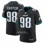 Camiseta NFL Game Philadelphia Eagles Jalen Carter Jugador Alterno Negro