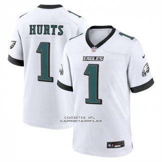 Camiseta NFL Game Philadelphia Eagles Jalen Hurts Blanco1