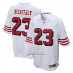 Camiseta NFL Game San Francisco 49ers Christian McCaffrey 23 Blanco
