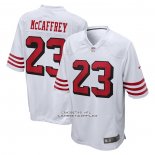 Camiseta NFL Game San Francisco 49ers Christian McCaffrey 23 Blanco
