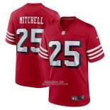 Camiseta NFL Game San Francisco 49ers Elijah Mitchell Alterno Rojo