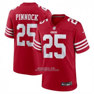 Camiseta NFL Game San Francisco 49ers Jason Pinnock Rojo