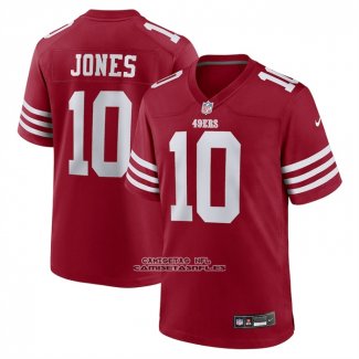 Camiseta NFL Game San Francisco 49ers Mac Jones Rojo