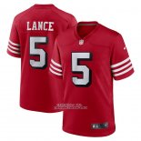Camiseta NFL Game San Francisco 49ers Trey Lance Alterno Rojo