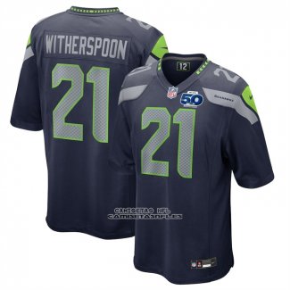 Camiseta NFL Game Seattle Seahawks Devon Witherspoon 50th Season Azul