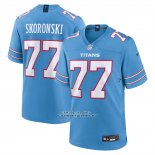 Camiseta NFL Game Tennessee Titans Peter Skoronski Azul1 Camiseta NFL Game Tennessee Titans Peter Skoronski Azul1