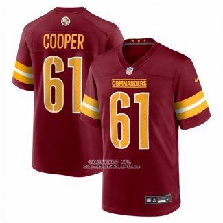 Camiseta NFL Game Washington Commanders Tyler Cooper Rojo