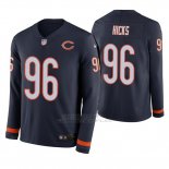 Camiseta NFL Hombre Chicago Bears Akiem Hicks Azul Therma Manga Larga