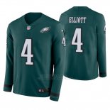 Camiseta NFL Hombre Philadelphia Eagles Jake Elliott Verde Therma Manga Larga