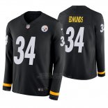 Camiseta NFL Hombre Pittsburgh Steelers Terrell Edmunds Negro Therma Manga Larga