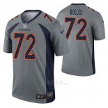 Camiseta NFL Legend Denver Broncos Garett Bolles Inverted Gris
