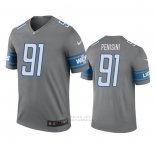 Camiseta NFL Legend Detroit Lions John Penisini Gris Color Rush