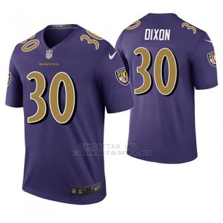 Camiseta NFL Legend Hombre Baltimore Ravens Kenneth Dixon Violeta Color Rush