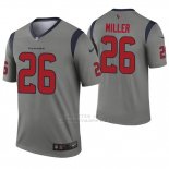 Camiseta NFL Legend Hombre Houston Texans 26 Lamar Miller Inverted Gris