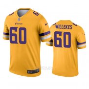 Camiseta NFL Legend Minnesota Vikings Kenny Willekes Inverted Oro