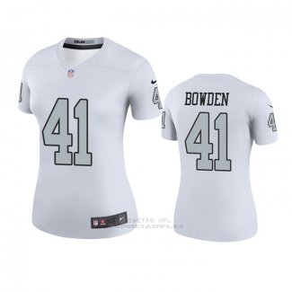 Camiseta NFL Legend Mujer Las Vegas Raiders Lynn Bowden Blanco