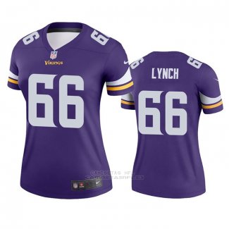 Camiseta NFL Legend Mujer Minnesota Vikings James Lynch Violeta
