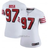 Camiseta NFL Legend Mujer San Francisco 49ers Nick Bosa Blanco Color Rush