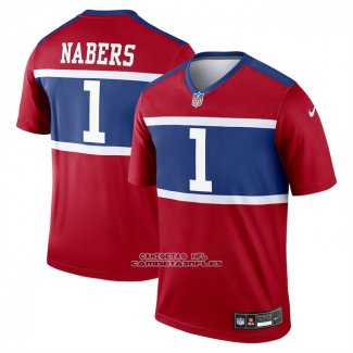 Camiseta NFL Legend New York Giants Malik Nabers Rojo