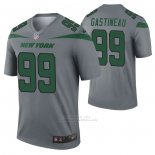 Camiseta NFL Legend New York Jets Mark Gastineau Inverted Gris