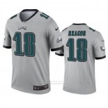 Camiseta NFL Legend Philadelphia Eagles Jalen Reagor Inverted Gris