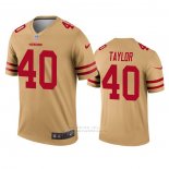 Camiseta NFL Legend San Francisco 49ers Jamar Taylor Inverted Oro