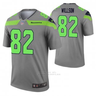 Camiseta NFL Legend Seattle Seahawks Luke Willson Inverted Gris