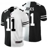 Camiseta NFL Limited Atlanta Falcons Jones Black White Split